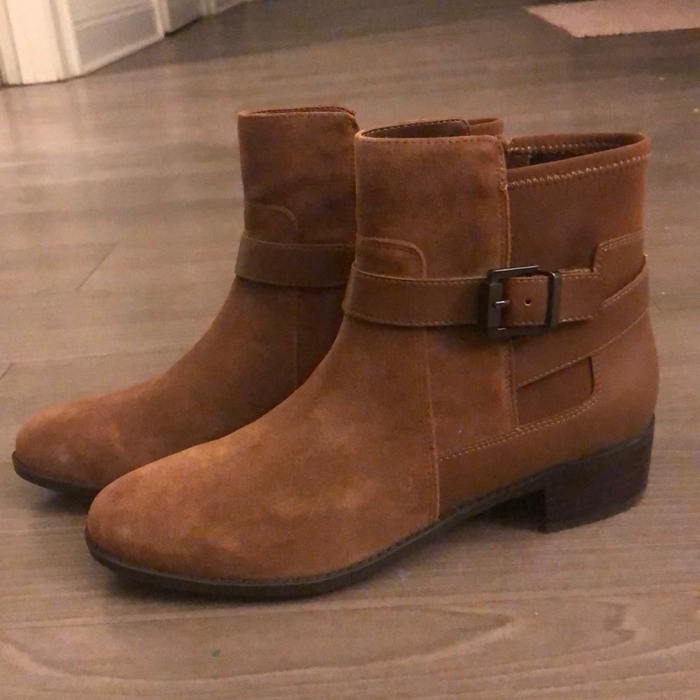 Isaac Mizrahi Saran Suede Ankle Boots